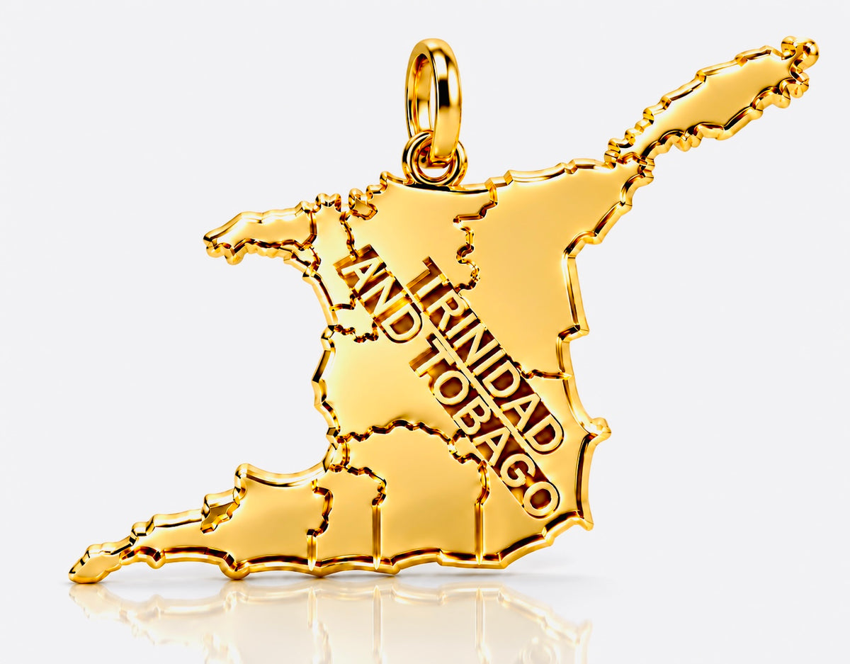 Trinidad and Tobago Map Pendant