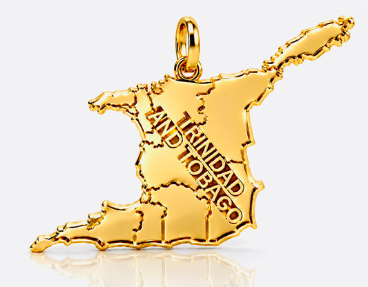 Trinidad and Tobago Map Pendant