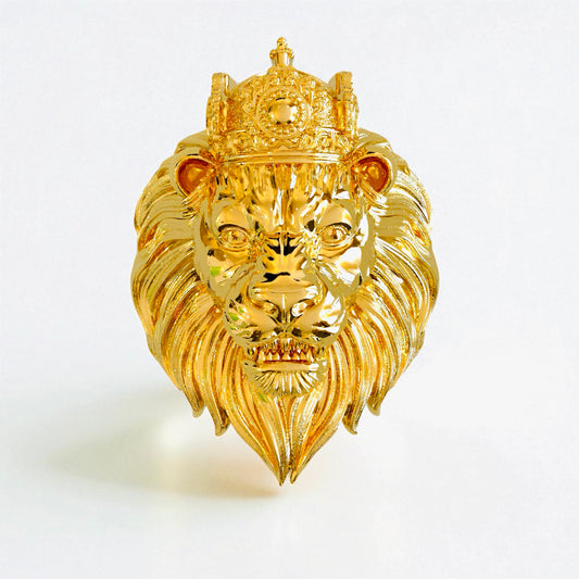 Crowned Lion Ring
